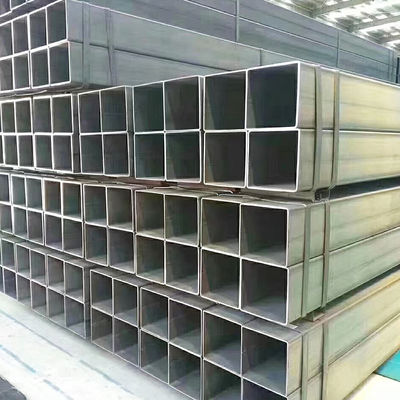 800mm Bagian Berongga Persegi Panjang Pipa Baja Karbon Lapisan Z275-Z600